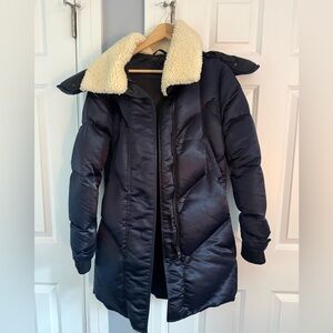 Rag & Bone women’s blue goose down puffer winter coat jacket. Size 0 XS xsmall